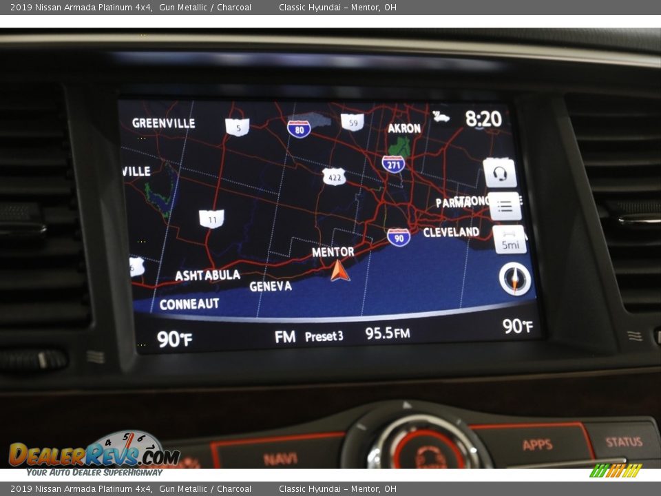 Navigation of 2019 Nissan Armada Platinum 4x4 Photo #10