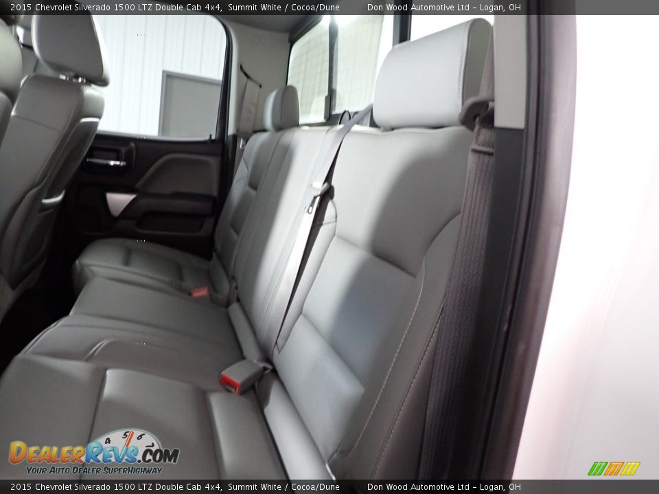 2015 Chevrolet Silverado 1500 LTZ Double Cab 4x4 Summit White / Cocoa/Dune Photo #24