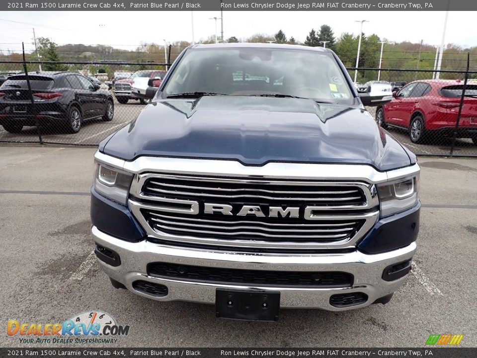 2021 Ram 1500 Laramie Crew Cab 4x4 Patriot Blue Pearl / Black Photo #2