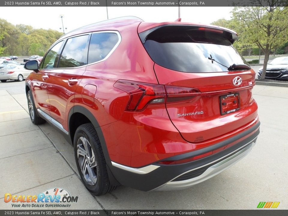 2023 Hyundai Santa Fe SEL AWD Calypso Red / Black Photo #5