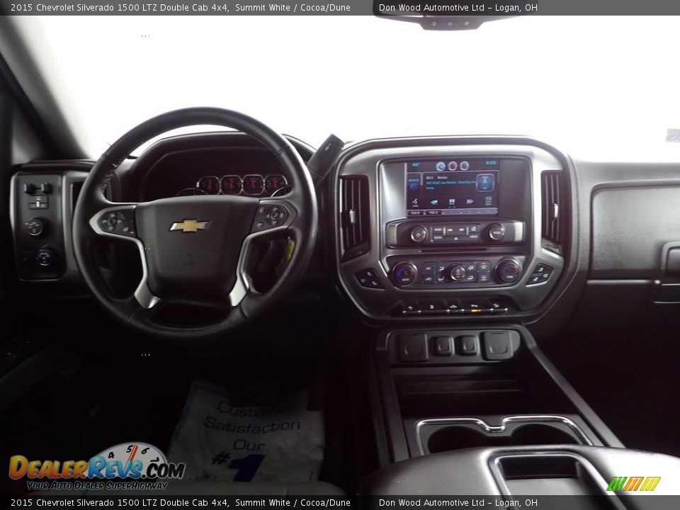 2015 Chevrolet Silverado 1500 LTZ Double Cab 4x4 Summit White / Cocoa/Dune Photo #25