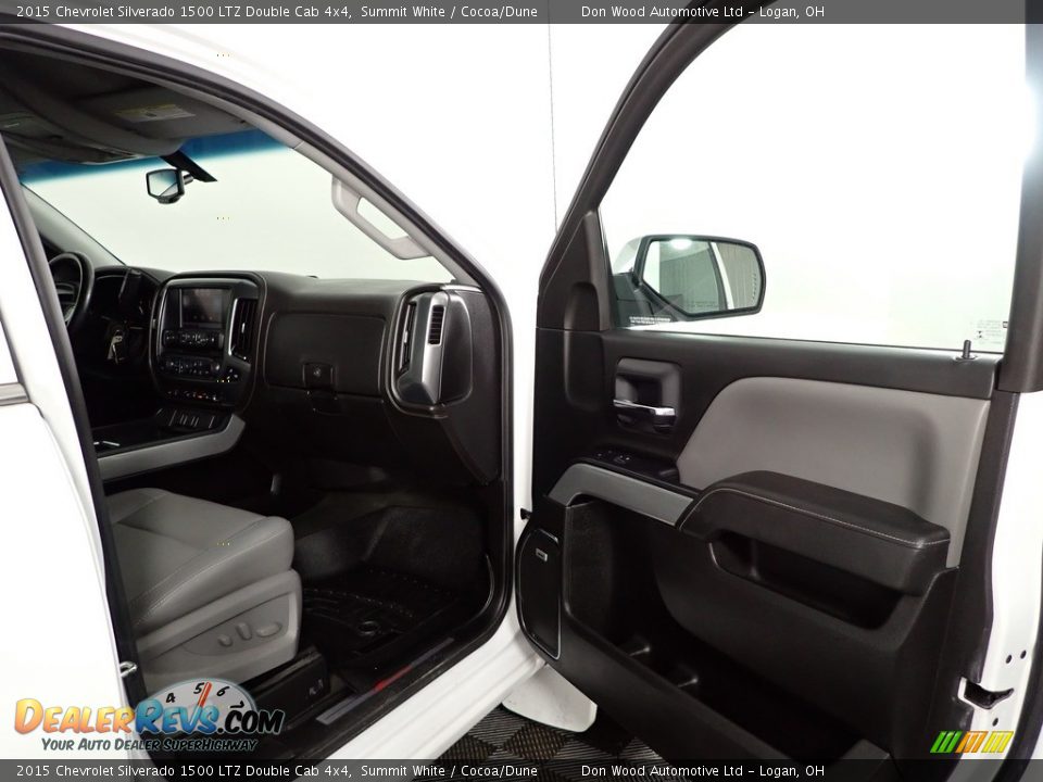2015 Chevrolet Silverado 1500 LTZ Double Cab 4x4 Summit White / Cocoa/Dune Photo #26