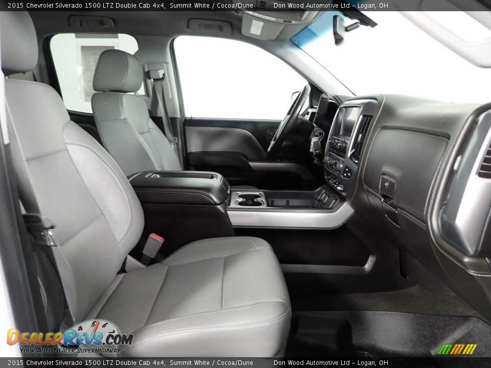 2015 Chevrolet Silverado 1500 LTZ Double Cab 4x4 Summit White / Cocoa/Dune Photo #27
