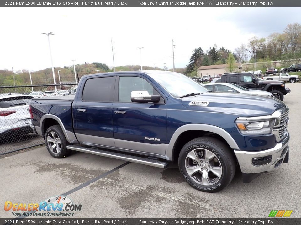 2021 Ram 1500 Laramie Crew Cab 4x4 Patriot Blue Pearl / Black Photo #4