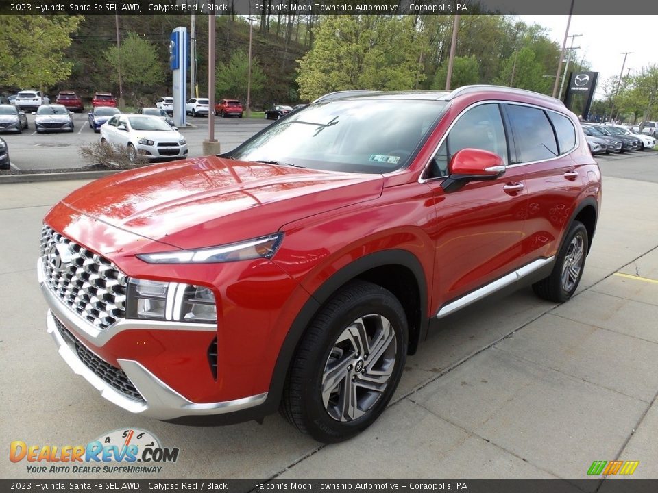 2023 Hyundai Santa Fe SEL AWD Calypso Red / Black Photo #7