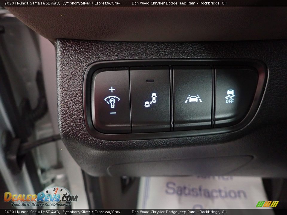 2020 Hyundai Santa Fe SE AWD Symphony Silver / Espresso/Gray Photo #14