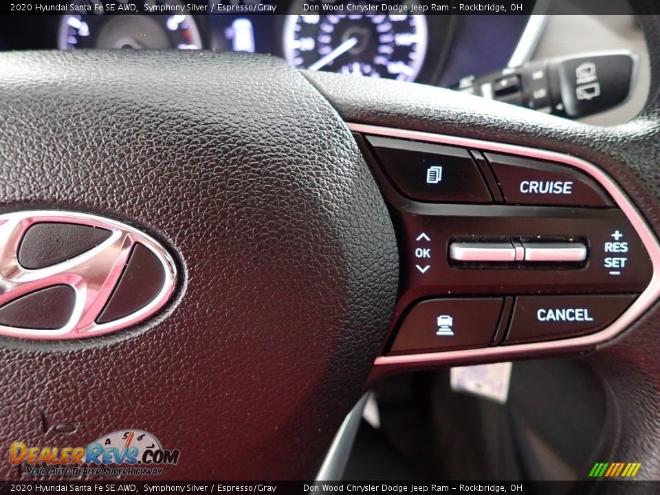 2020 Hyundai Santa Fe SE AWD Symphony Silver / Espresso/Gray Photo #16