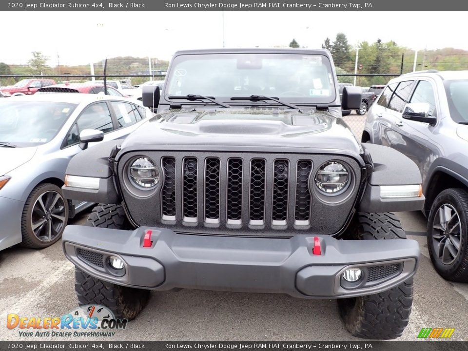 2020 Jeep Gladiator Rubicon 4x4 Black / Black Photo #2