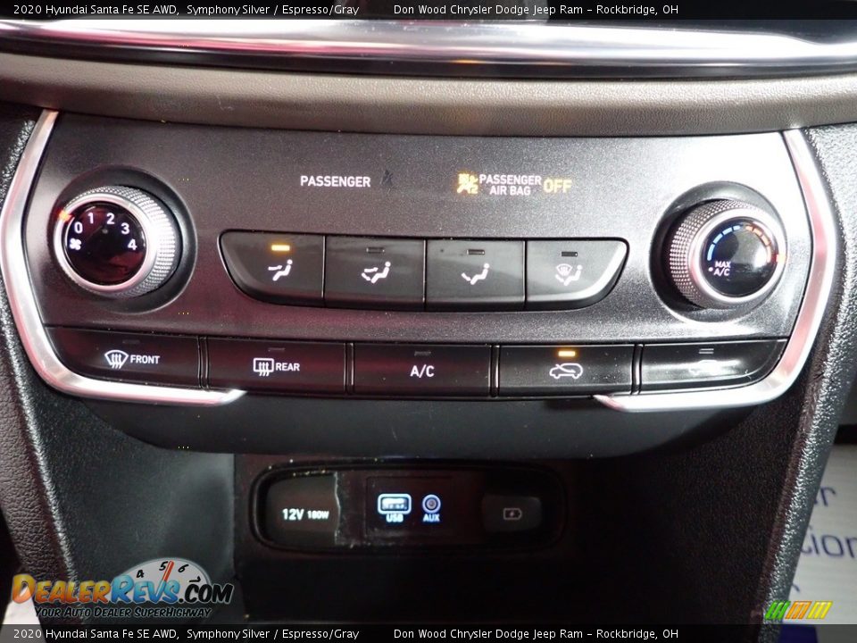 2020 Hyundai Santa Fe SE AWD Symphony Silver / Espresso/Gray Photo #18