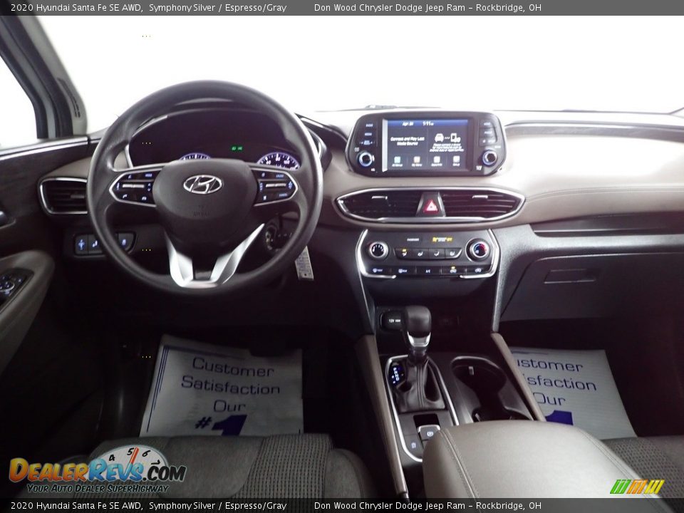 2020 Hyundai Santa Fe SE AWD Symphony Silver / Espresso/Gray Photo #23