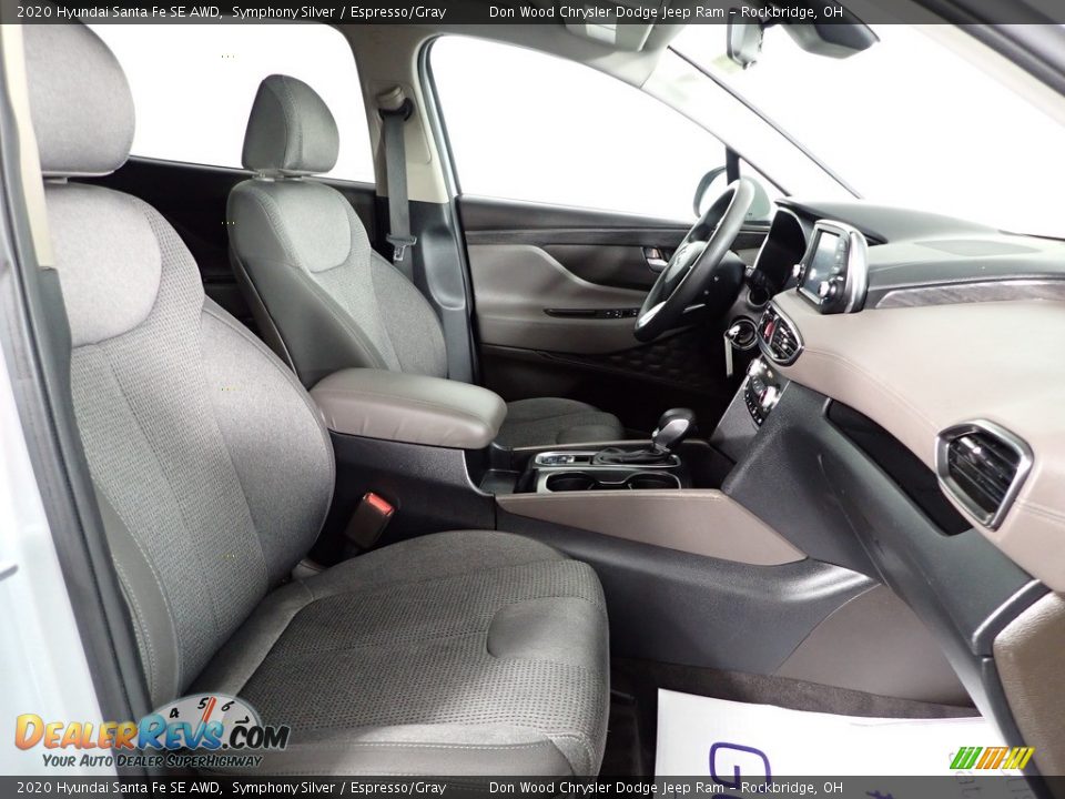 2020 Hyundai Santa Fe SE AWD Symphony Silver / Espresso/Gray Photo #25