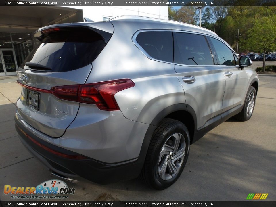 2023 Hyundai Santa Fe SEL AWD Shimmering Silver Pearl / Gray Photo #2