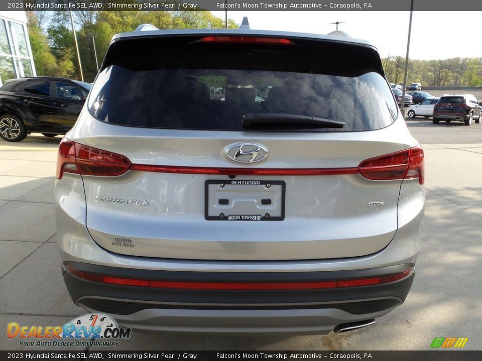 2023 Hyundai Santa Fe SEL AWD Shimmering Silver Pearl / Gray Photo #3