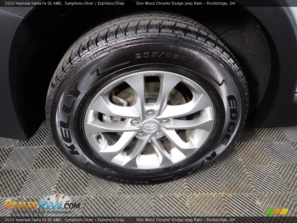 2020 Hyundai Santa Fe SE AWD Symphony Silver / Espresso/Gray Photo #28