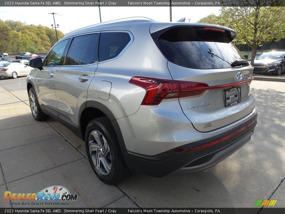 2023 Hyundai Santa Fe SEL AWD Shimmering Silver Pearl / Gray Photo #5