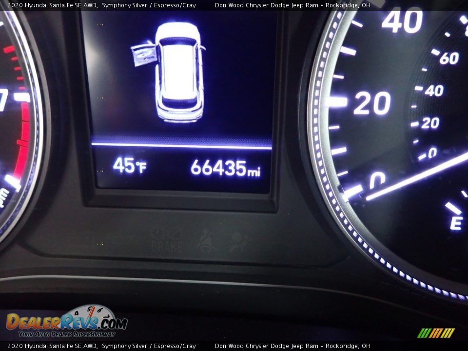 2020 Hyundai Santa Fe SE AWD Symphony Silver / Espresso/Gray Photo #29