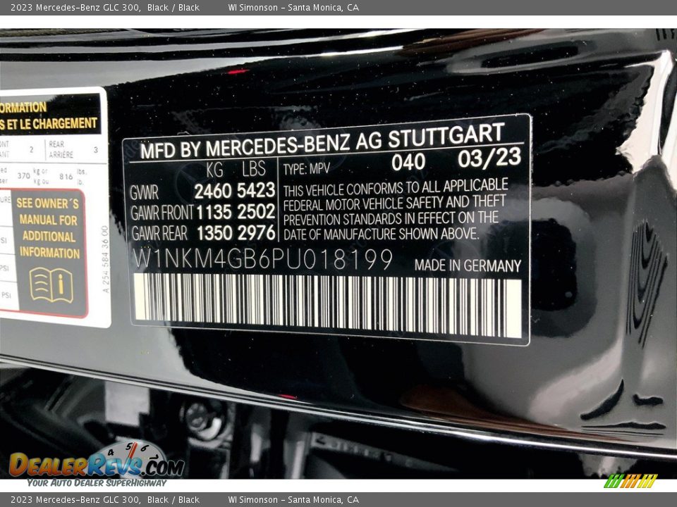 2023 Mercedes-Benz GLC 300 Black / Black Photo #11