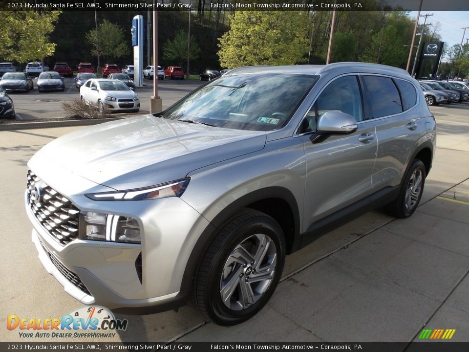 2023 Hyundai Santa Fe SEL AWD Shimmering Silver Pearl / Gray Photo #7