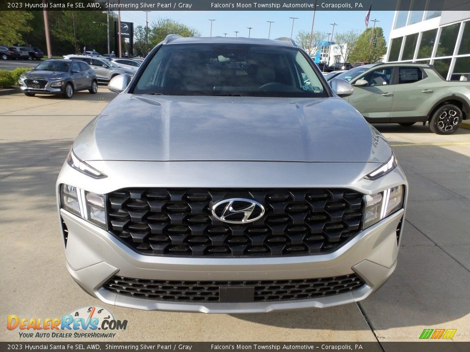 2023 Hyundai Santa Fe SEL AWD Shimmering Silver Pearl / Gray Photo #8