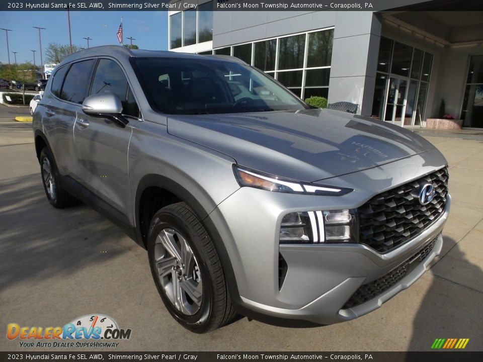 2023 Hyundai Santa Fe SEL AWD Shimmering Silver Pearl / Gray Photo #9