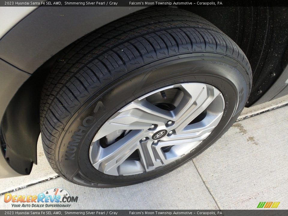 2023 Hyundai Santa Fe SEL AWD Shimmering Silver Pearl / Gray Photo #10