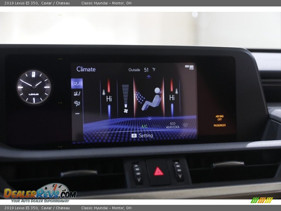 2019 Lexus ES 350 Caviar / Chateau Photo #12