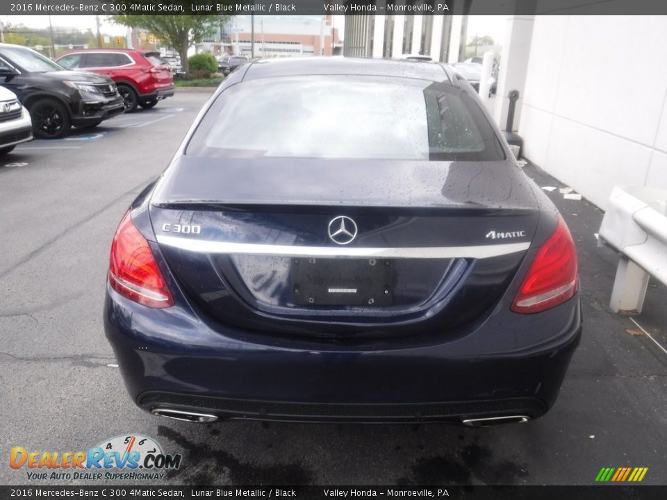 2016 Mercedes-Benz C 300 4Matic Sedan Lunar Blue Metallic / Black Photo #8