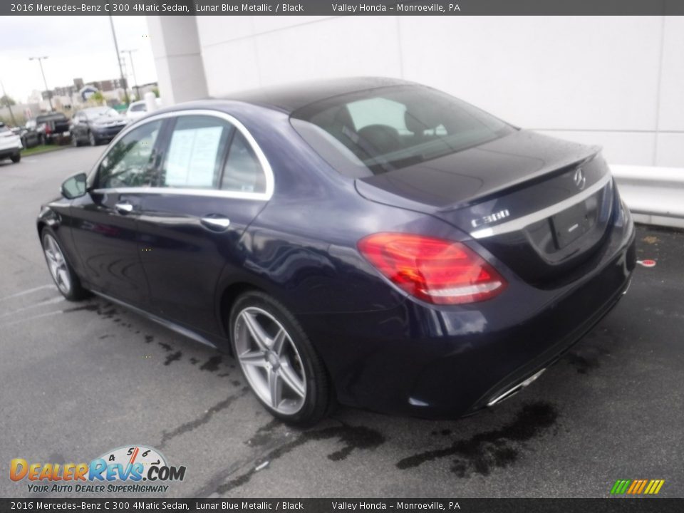 2016 Mercedes-Benz C 300 4Matic Sedan Lunar Blue Metallic / Black Photo #9