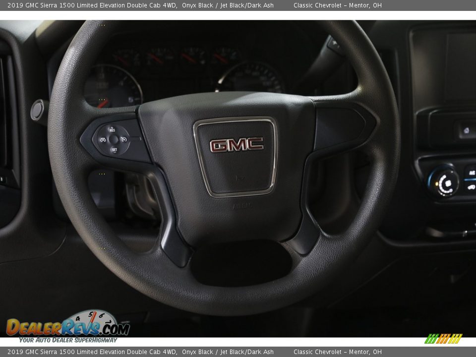 2019 GMC Sierra 1500 Limited Elevation Double Cab 4WD Onyx Black / Jet Black/Dark Ash Photo #7