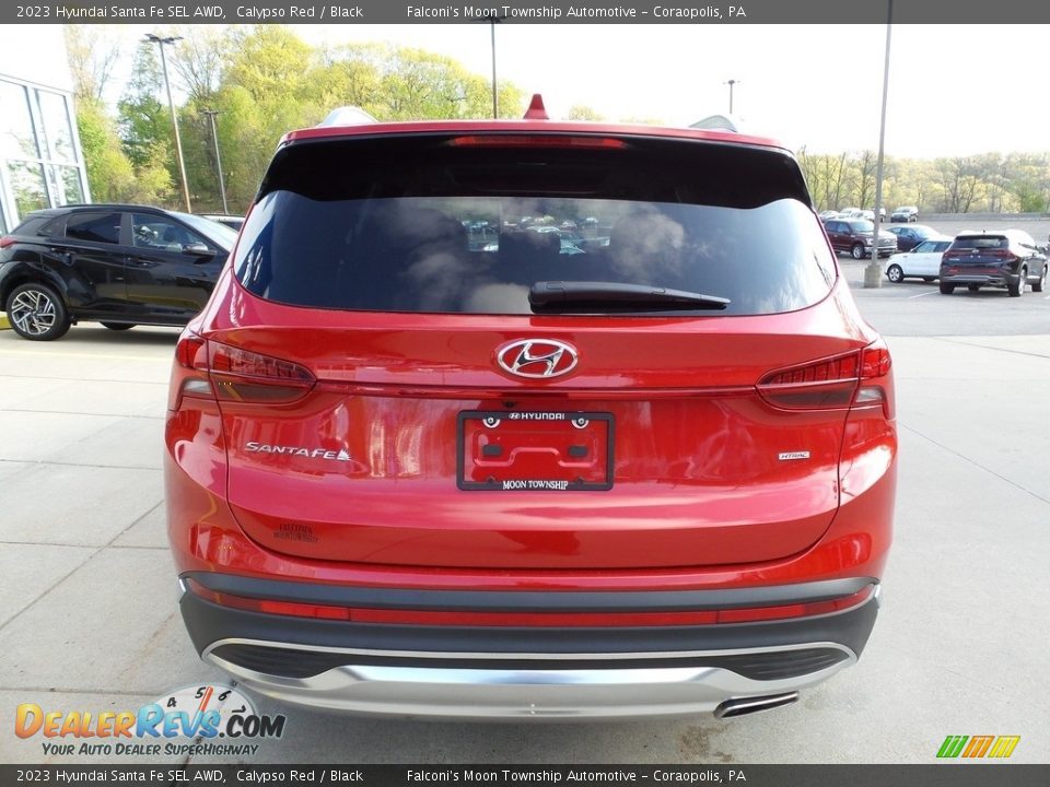 2023 Hyundai Santa Fe SEL AWD Calypso Red / Black Photo #3