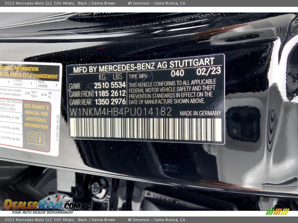 2023 Mercedes-Benz GLC 300 4Matic Black / Sienna Brown Photo #13