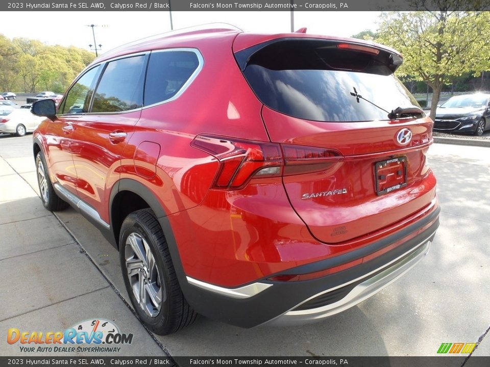 2023 Hyundai Santa Fe SEL AWD Calypso Red / Black Photo #5