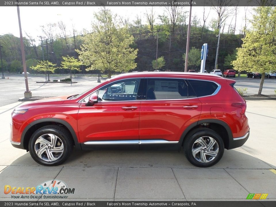 2023 Hyundai Santa Fe SEL AWD Calypso Red / Black Photo #6