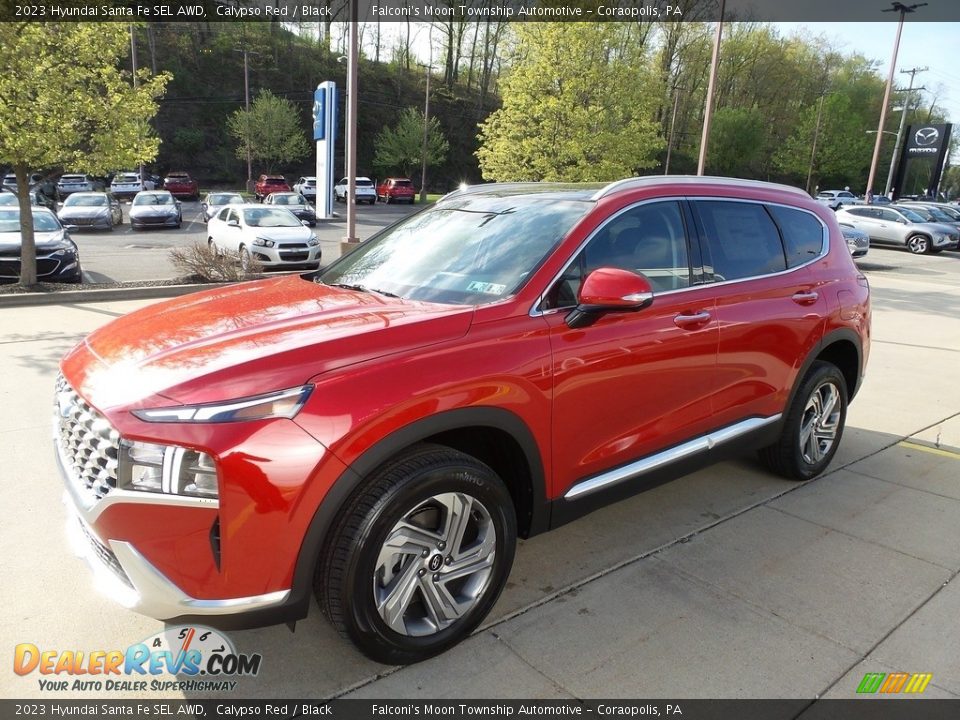 2023 Hyundai Santa Fe SEL AWD Calypso Red / Black Photo #7