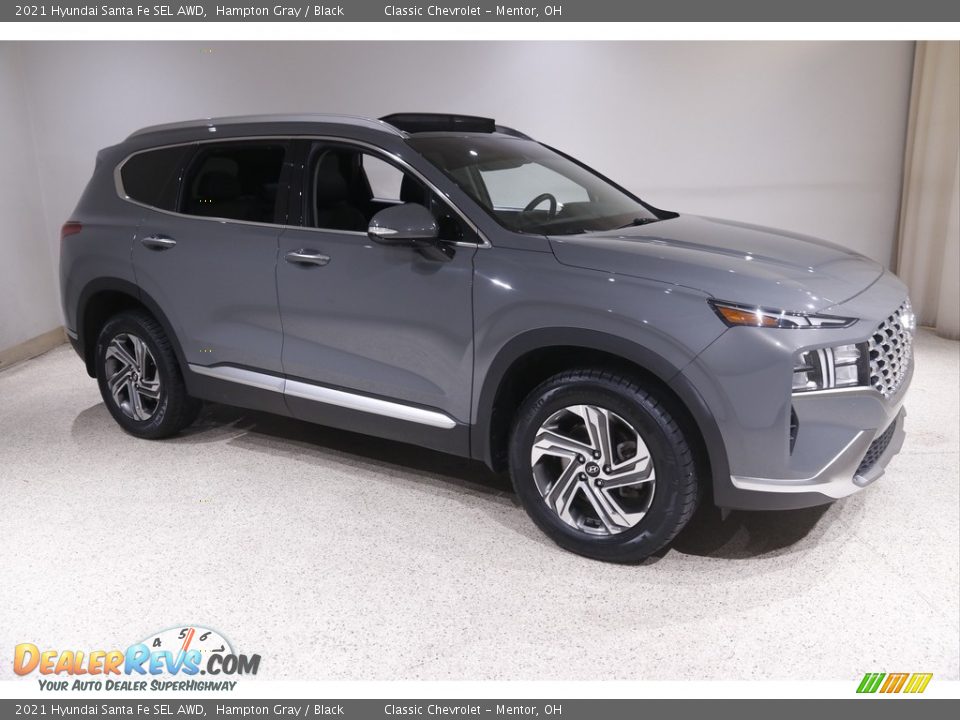 2021 Hyundai Santa Fe SEL AWD Hampton Gray / Black Photo #1