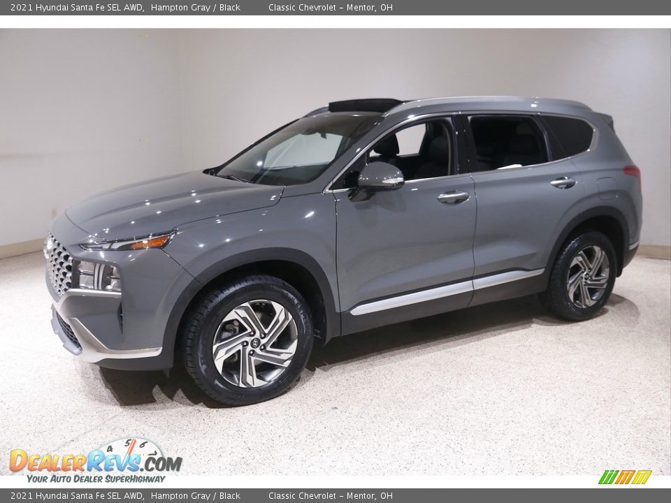 2021 Hyundai Santa Fe SEL AWD Hampton Gray / Black Photo #3