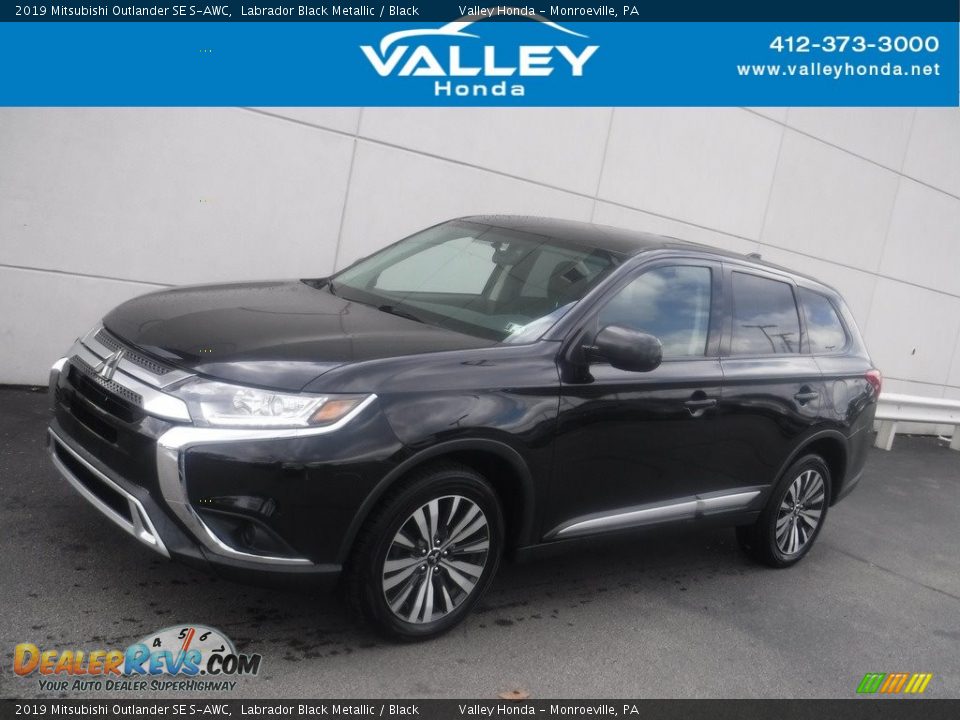 2019 Mitsubishi Outlander SE S-AWC Labrador Black Metallic / Black Photo #1