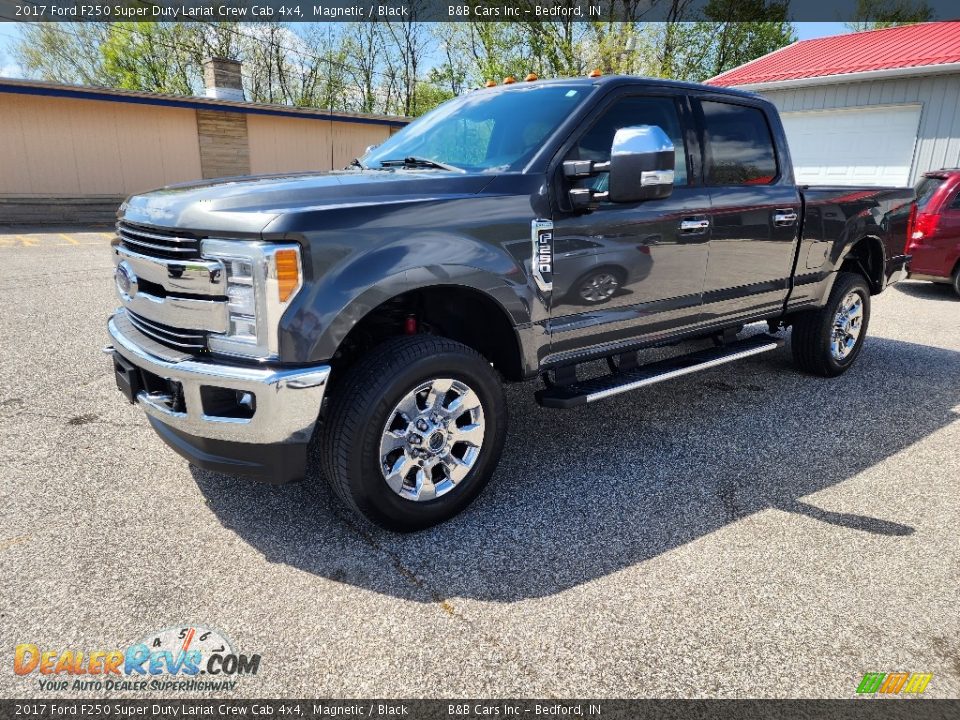 2017 Ford F250 Super Duty Lariat Crew Cab 4x4 Magnetic / Black Photo #4