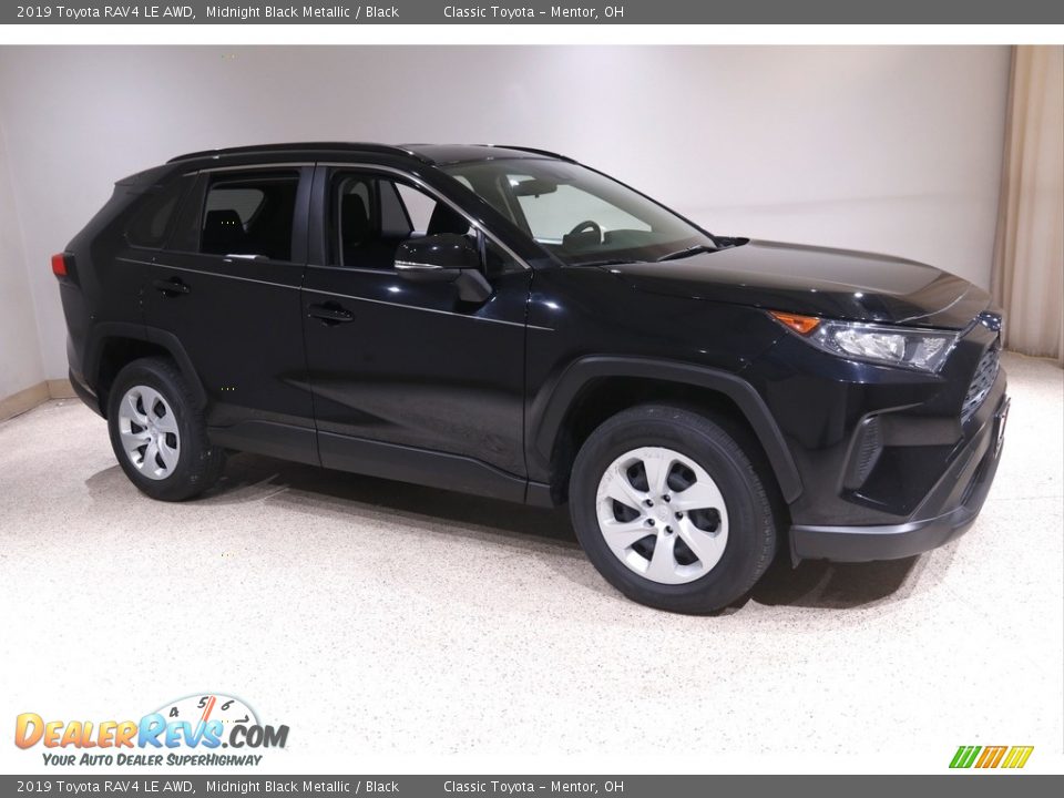 2019 Toyota RAV4 LE AWD Midnight Black Metallic / Black Photo #1