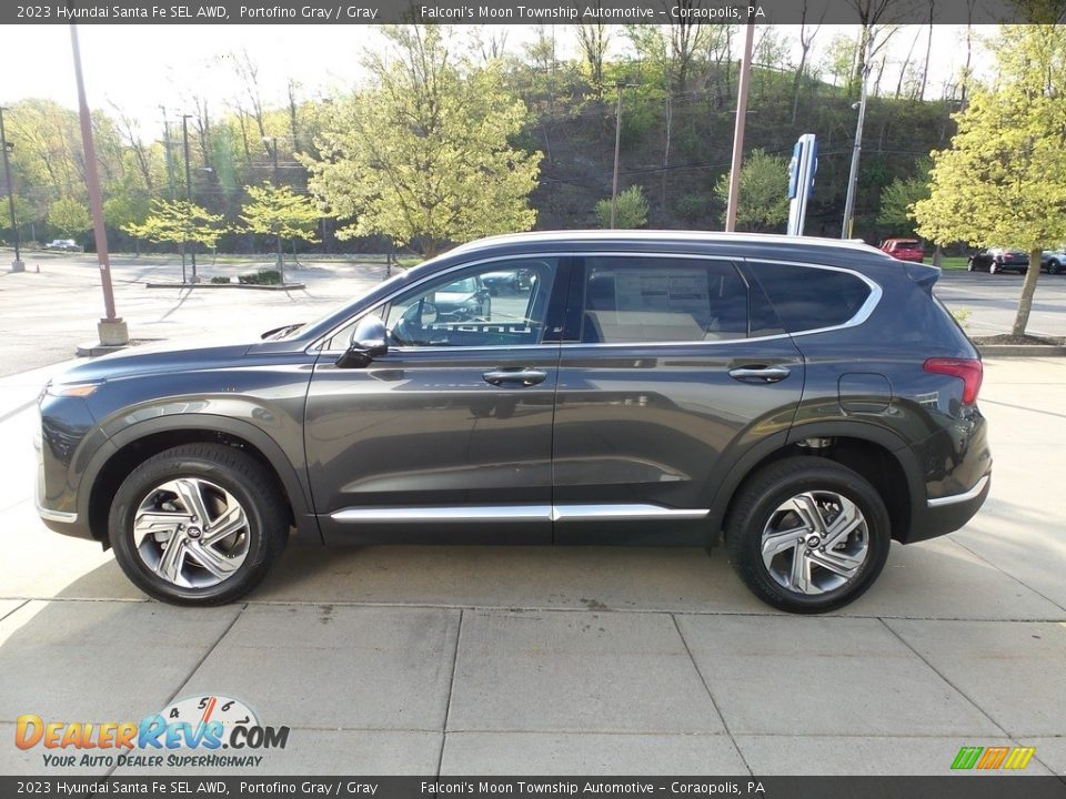 2023 Hyundai Santa Fe SEL AWD Portofino Gray / Gray Photo #6