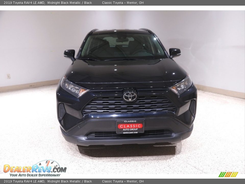 2019 Toyota RAV4 LE AWD Midnight Black Metallic / Black Photo #2