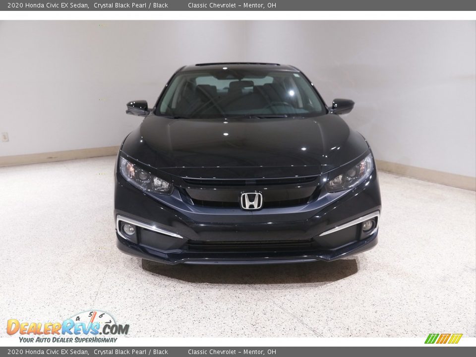 2020 Honda Civic EX Sedan Crystal Black Pearl / Black Photo #2