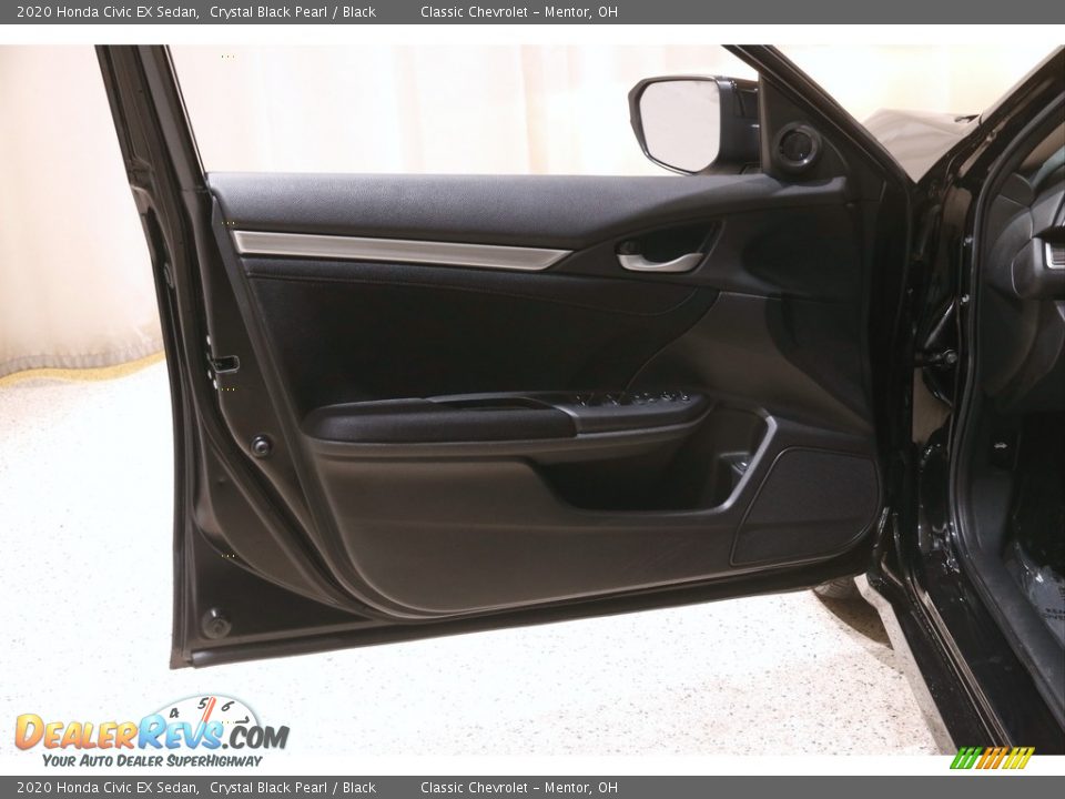 2020 Honda Civic EX Sedan Crystal Black Pearl / Black Photo #4
