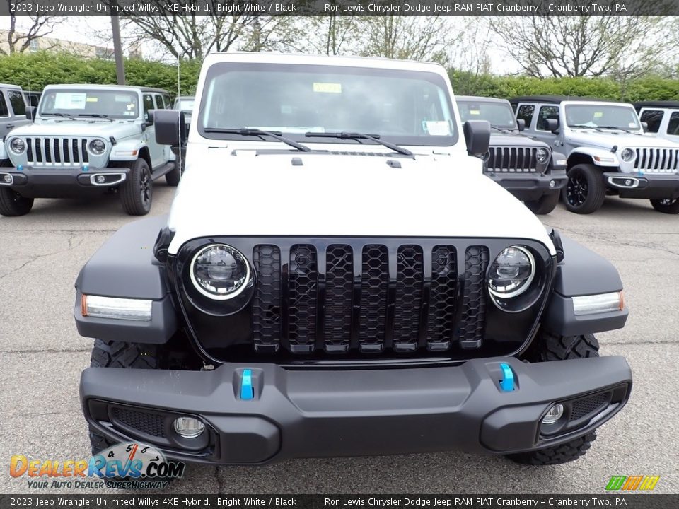 2023 Jeep Wrangler Unlimited Willys 4XE Hybrid Bright White / Black Photo #8