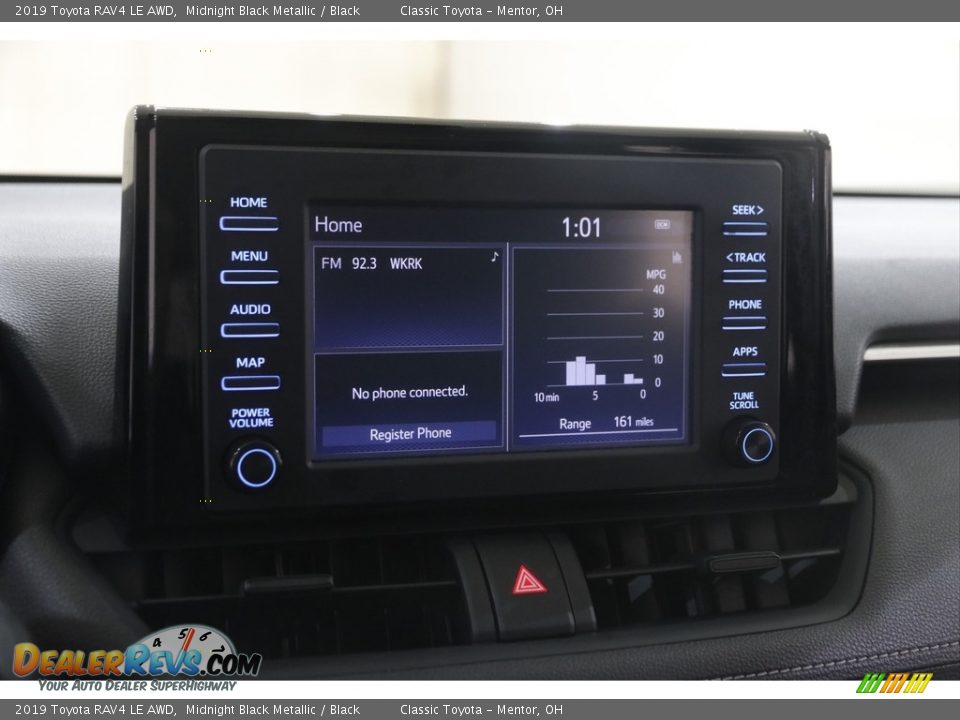 2019 Toyota RAV4 LE AWD Midnight Black Metallic / Black Photo #10