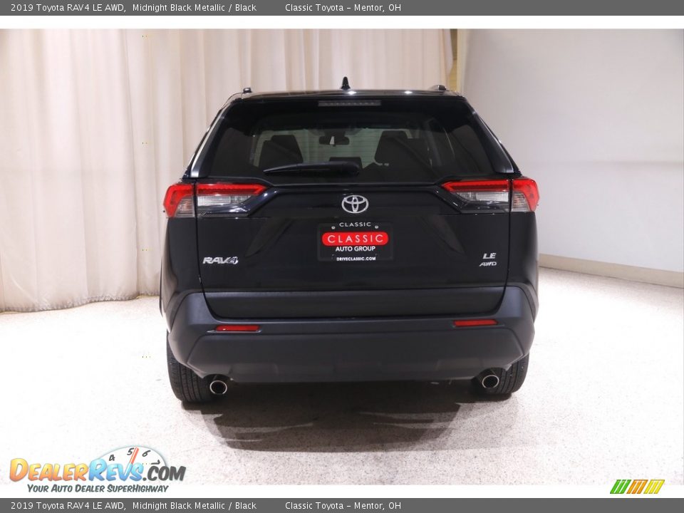 2019 Toyota RAV4 LE AWD Midnight Black Metallic / Black Photo #17