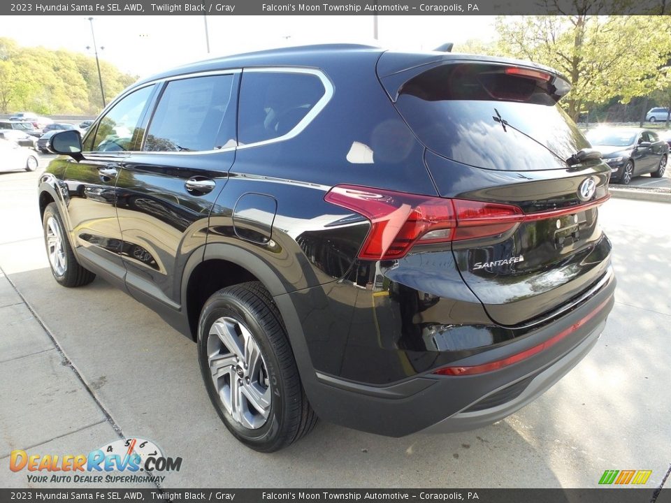 2023 Hyundai Santa Fe SEL AWD Twilight Black / Gray Photo #5