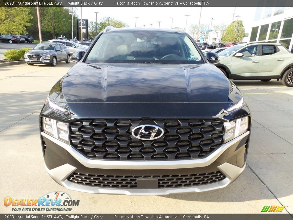 2023 Hyundai Santa Fe SEL AWD Twilight Black / Gray Photo #8