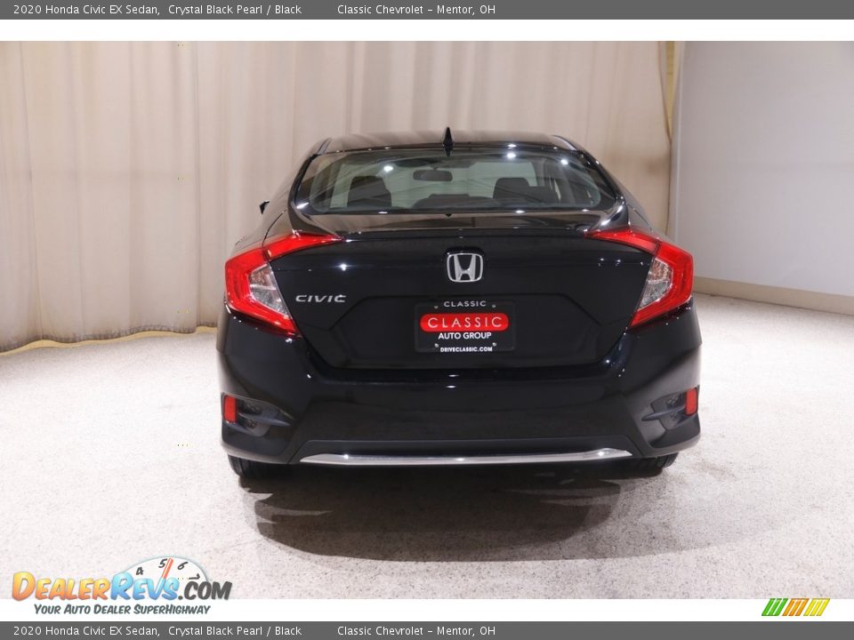 2020 Honda Civic EX Sedan Crystal Black Pearl / Black Photo #19