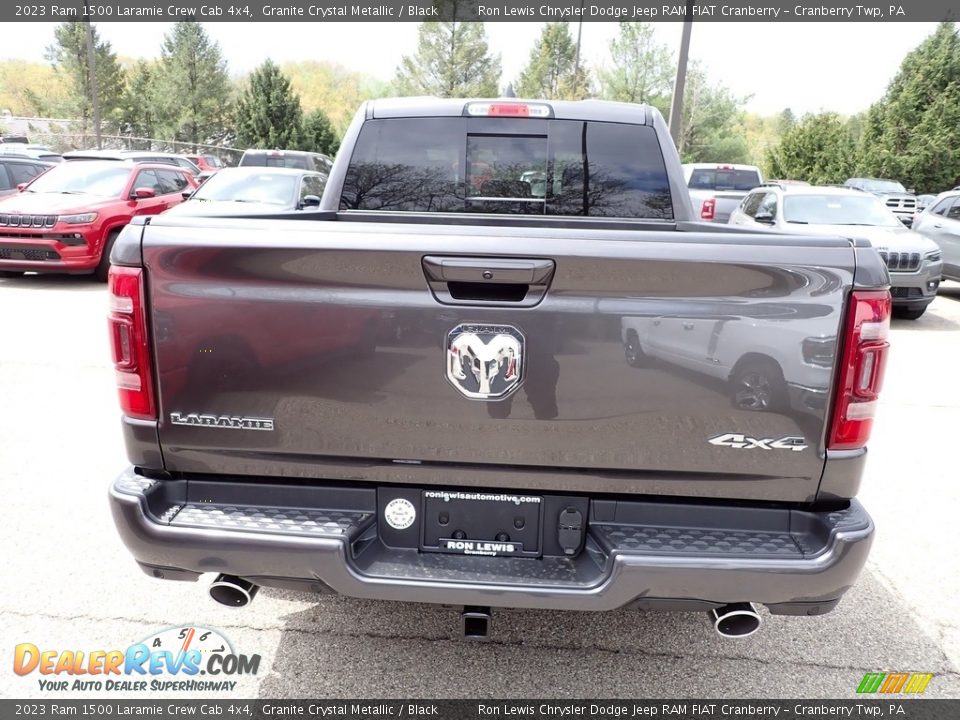 2023 Ram 1500 Laramie Crew Cab 4x4 Granite Crystal Metallic / Black Photo #4